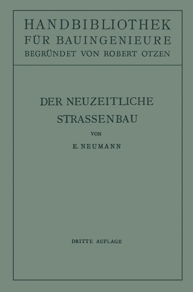 bokomslag Der neuzeitliche Straßenbau