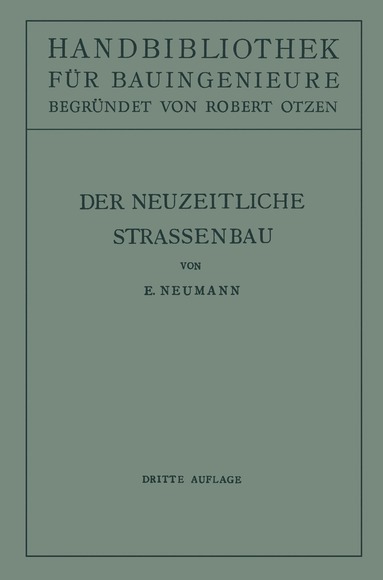 bokomslag Der neuzeitliche Straenbau