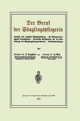 Der Beruf der Suglingspflegerin 1