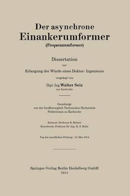 Der asynchrone Einankerumformer (Frequenzumformer) 1