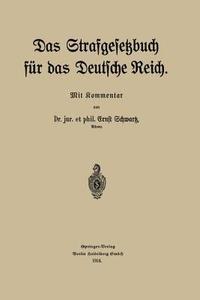 bokomslag Das Strafgesetzbuch fr das Deutsche Reich