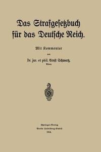 bokomslag Das Strafgesetzbuch für das Deutsche Reich