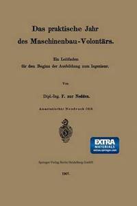 bokomslag Das praktische Jahr des Maschinenbau-Volontrs