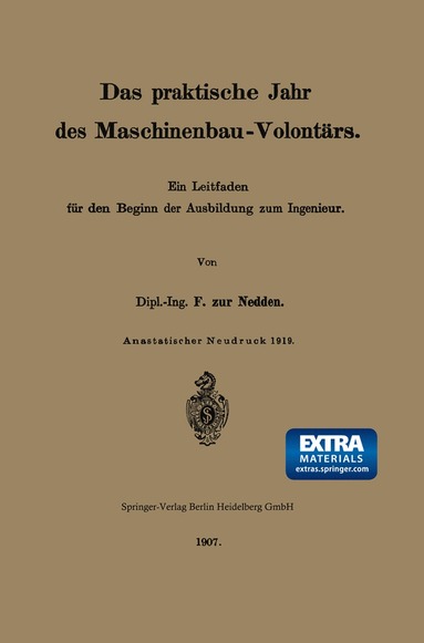 bokomslag Das praktische Jahr des Maschinenbau-Volontärs