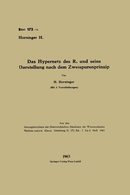 bokomslag Das Hypernetz des R4 und seine Darstellung nach dem Zweispurenprinzip