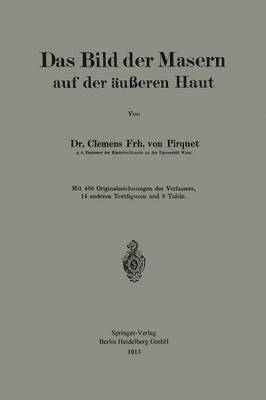 Das Bild der Masern auf der äußeren Haut