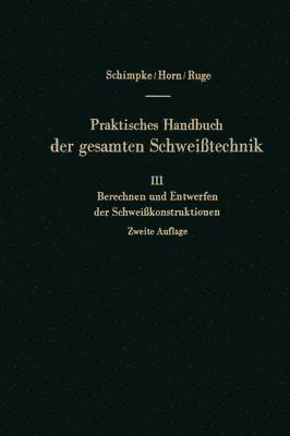 bokomslag Berechnen und Entwerfen der Schweißkonstruktionen