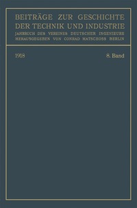 bokomslag Beitrage zur Geschichte der Technik und Industrie