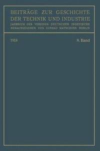 bokomslag Beitrge zur Geschichte der Technik und Industrie