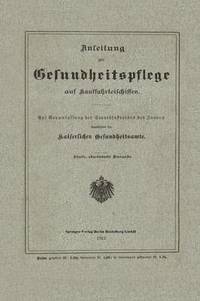 bokomslag Anleitung zur Gesundheitspflege auf Kauffahrteischiffen