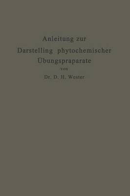 bokomslag Anleitung zur Darstellung phytochemischer bungsprparate