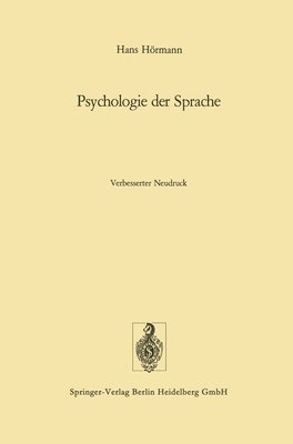 Psychologie der Sprache 1