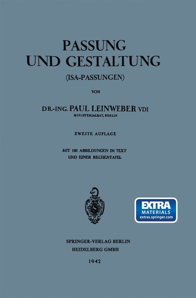 bokomslag Passung und Gestaltung (ISA-Passungen)