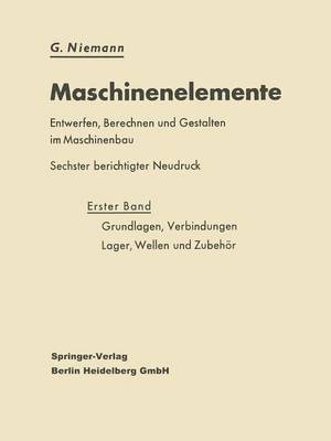 bokomslag Grundlagen, Verbindungen, Lager, Wellen und Zubehr