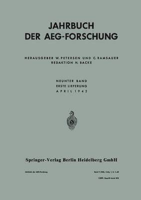 bokomslag Jahrbuch der AEG-Forschung