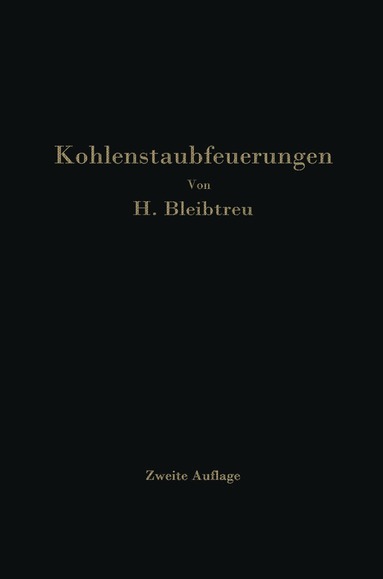 bokomslag Kohlenstaubfeuerungen