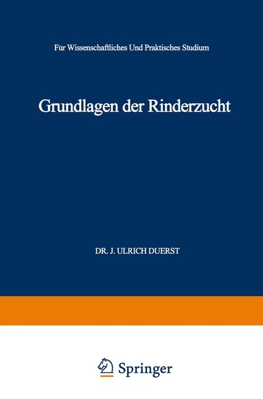 bokomslag Grundlagen der Rinderzucht