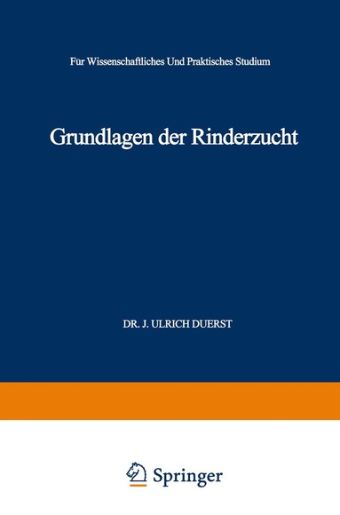 bokomslag Grundlagen der Rinderzucht