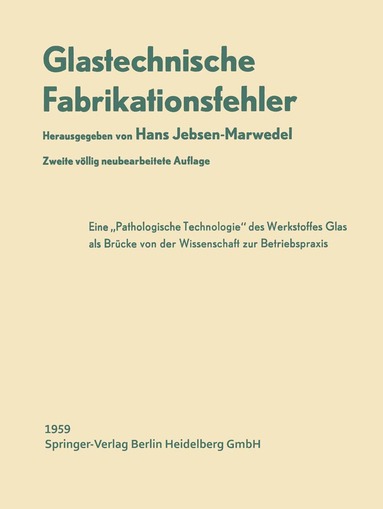 bokomslag Glastechnische Fabrikationsfehler