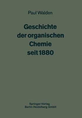 bokomslag Geschichte der organischen Chemie seit 1880