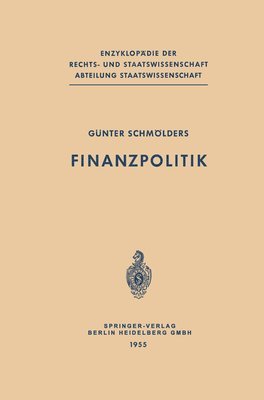 bokomslag Finanzpolitik