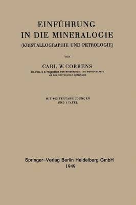 Carl Wilhelm Correns - Einführung in die Mineralogie, Häftad