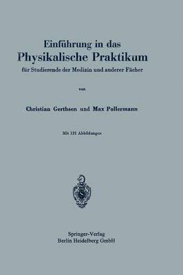 bokomslag Einfhrung in das Physikalische Praktikum