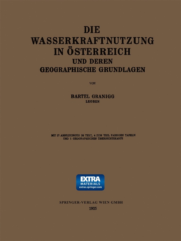 Die Wasserkraftnutzung in Österreich