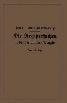 Die Registersachen