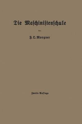 bokomslag Die Maschinistenschule