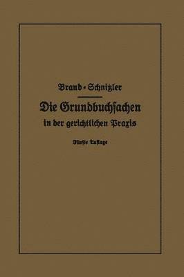 Die Grundbuchsachen in der gerichtlichen Praxis