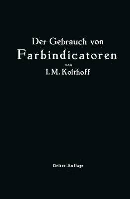 bokomslag Der Gebrauch von Farbindicatoren