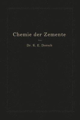 Chemie der Zemente (Chemie der hydraulischen Bindemittel) 1