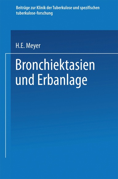 bokomslag Bronchiektasien und Erbanlage