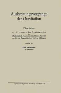 bokomslag Ausbreitungsvorgänge der Gravitation