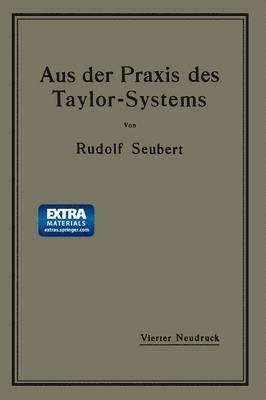 bokomslag Aus der Praxis des Taylor-Systems