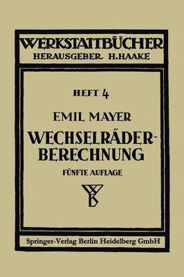 Wechselrderberechnung fr Drehbnke unter Bercksichtigung der schwierigen Steigungen 1