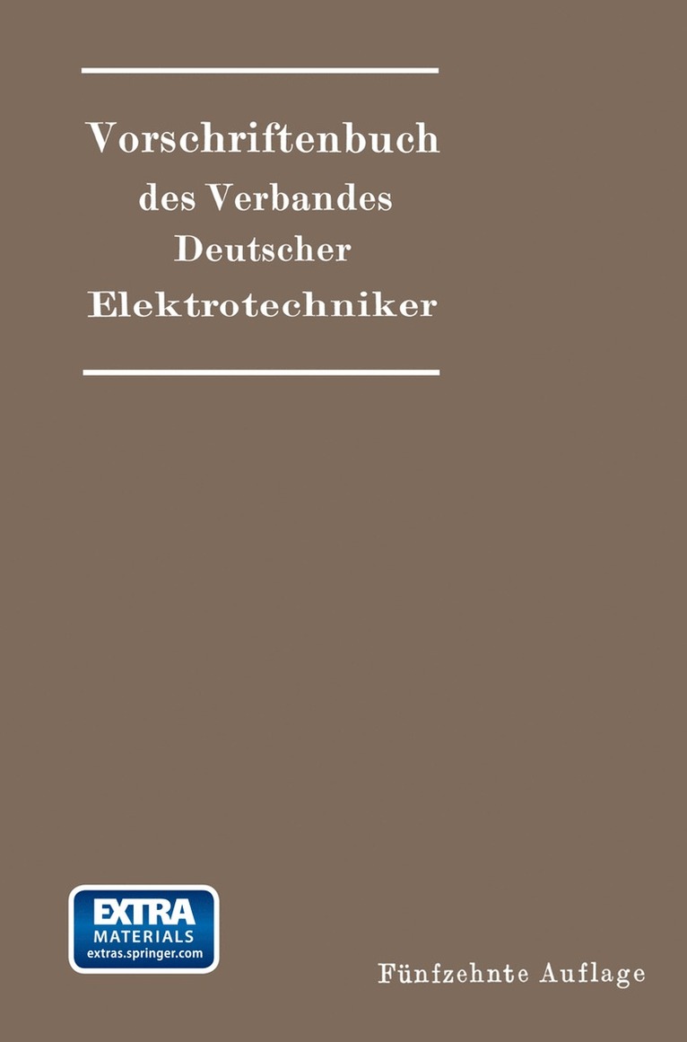 Generalsekretariat des VDE, Generalsekretariat Des Vde - Vorschriftenbuch des Verbandes Deutscher Elektrotechniker, Häftad