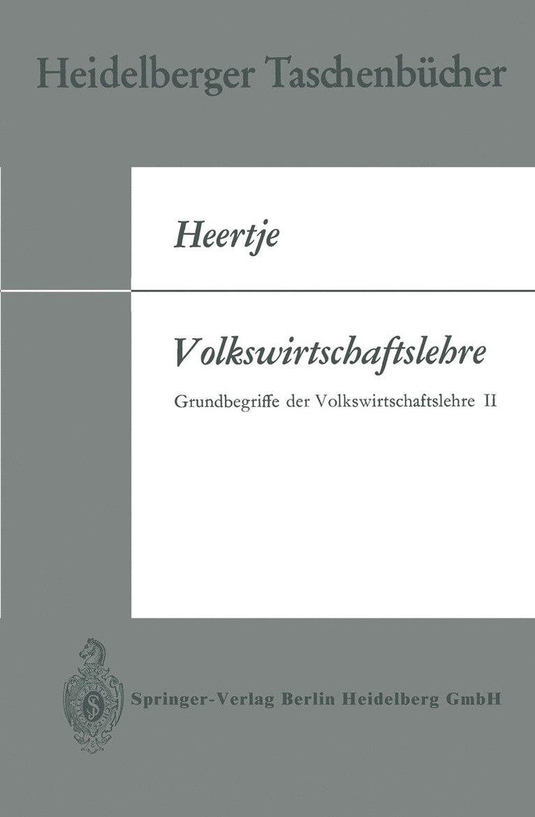 Volkswirtschaftslehre 1