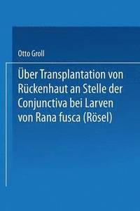 bokomslag ber Transplantation von Rckenhaut an Stelle der Conjunctiva bei Larven von Rana fusca (Rsel)