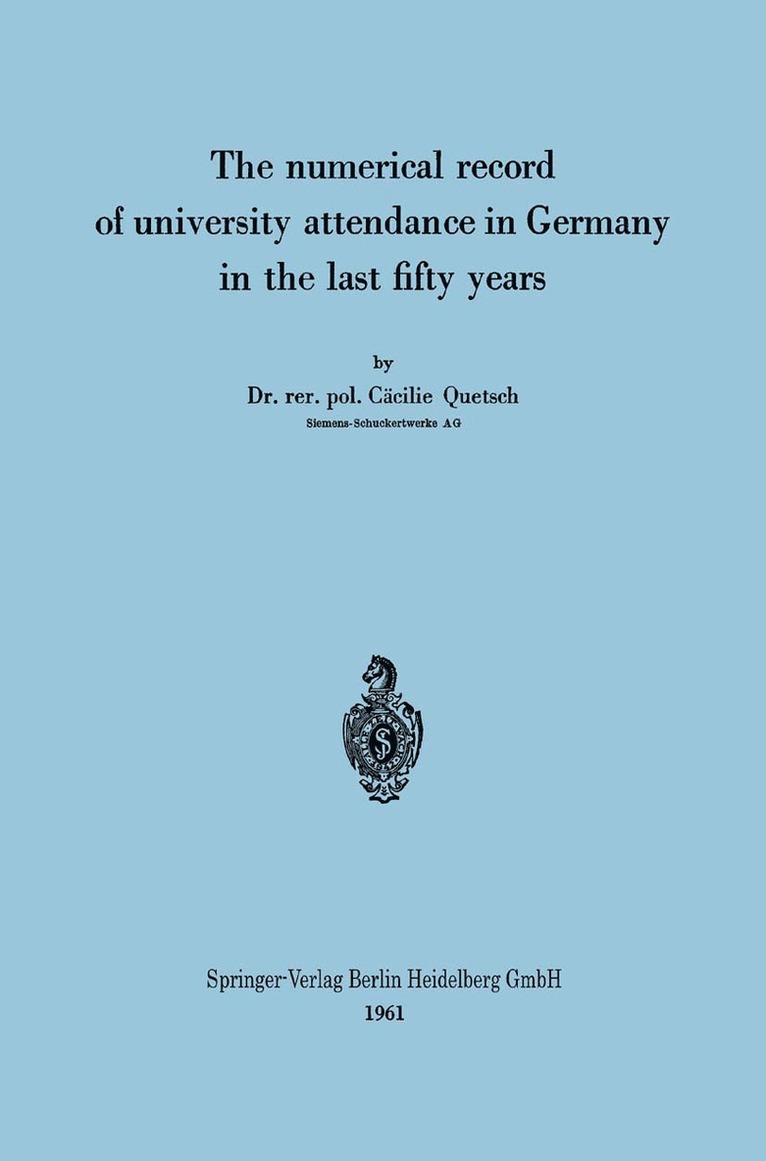 numerical record of university attendance in Germany in the last fifty years