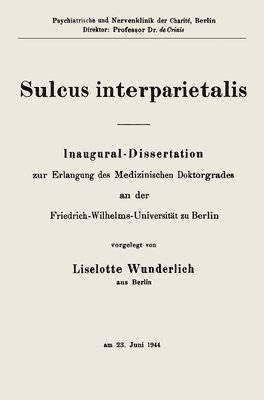 bokomslag Sulcus interparietalis