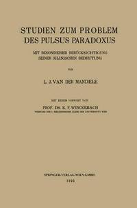 bokomslag Studien zum Problem des Pulsus Paradoxus