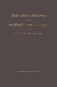 bokomslag Statistische Methoden bei textilen Untersuchungen