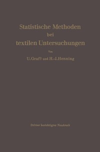 bokomslag Statistische Methoden bei textilen Untersuchungen