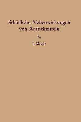 bokomslag Schdliche Nebenwirkungen von Arzneimitteln