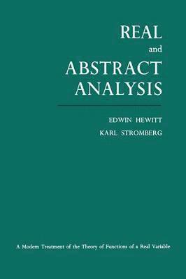 bokomslag Real and Abstract Analysis