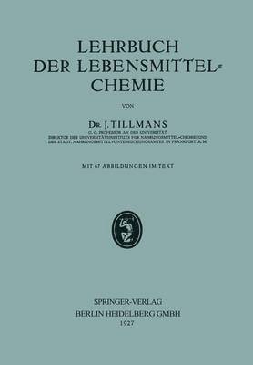 Lehrbuch der Lebensmittel-Chemie 1