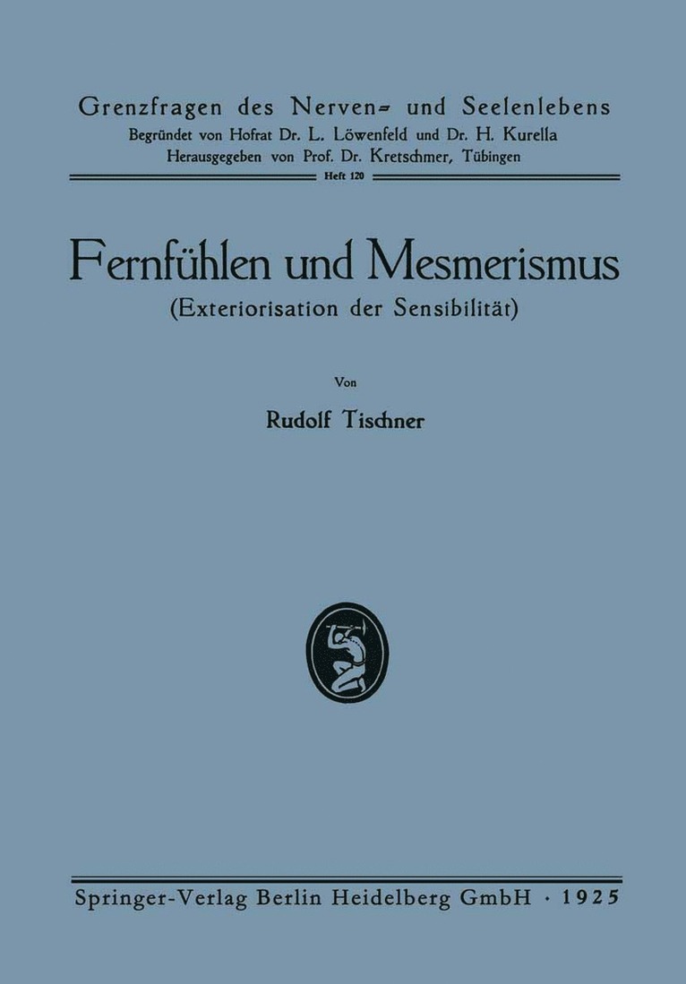 Rudolf Tischner - Fernfühlen und Mesmerismus, Häftad
