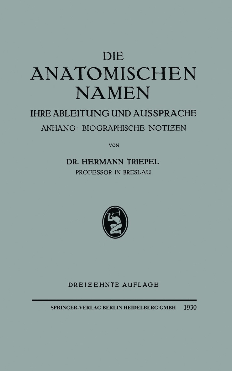 Die Anatomischen Namen
